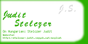 judit stelczer business card